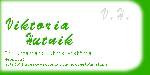 viktoria hutnik business card